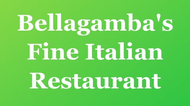 Bellagamba's Fine Italian Restaurant — Fort Lauderdale